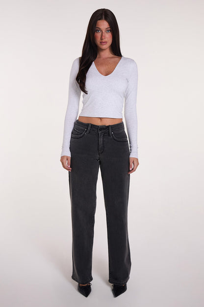 Luxe High Rise WannaBettaButt Straight Jeans