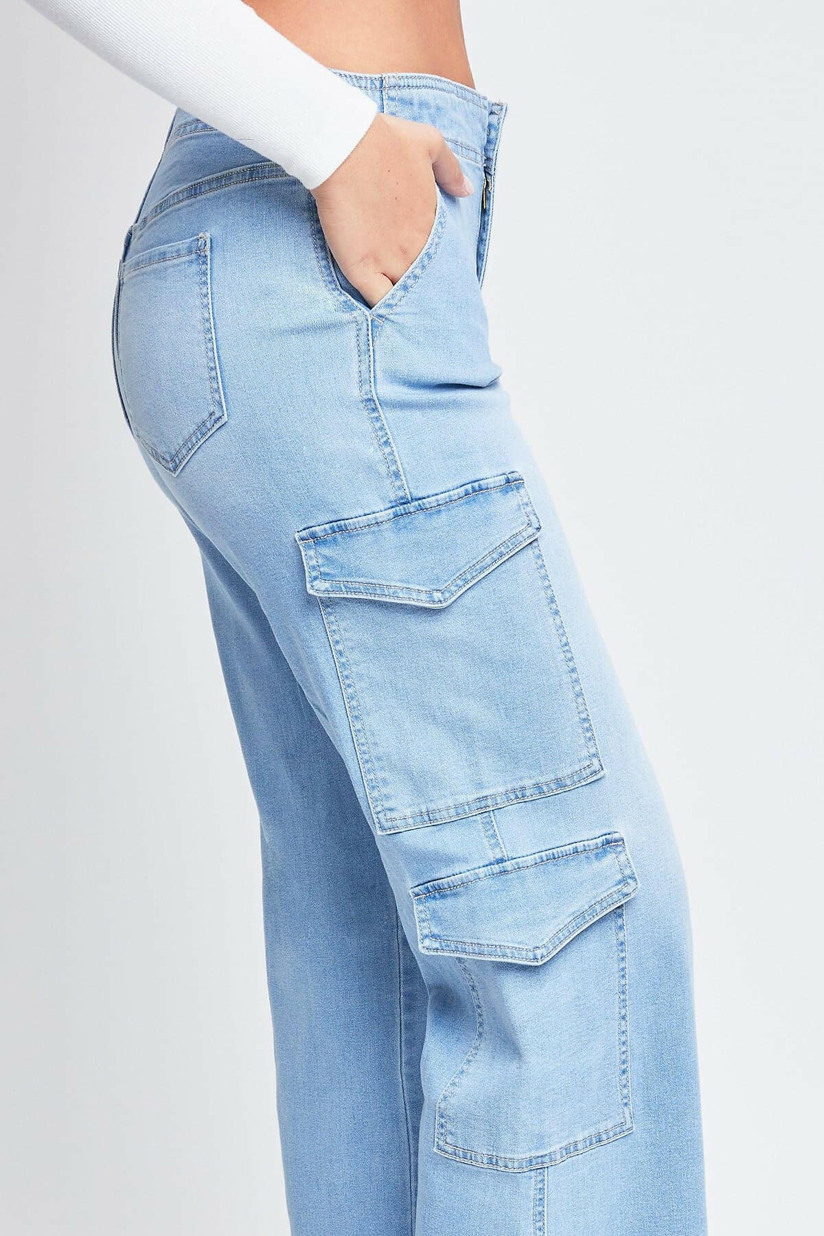 Wide Leg Double Cargo Jeans