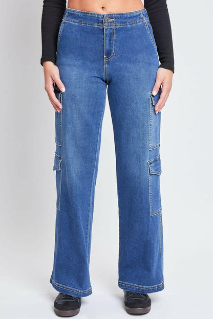 Wide Leg Double Cargo Jeans