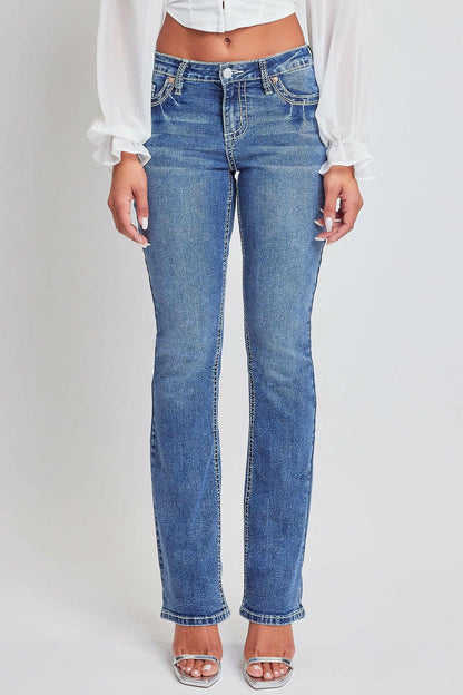 Premium Heavy Stitch Mid-Rise Bootcut Jeans