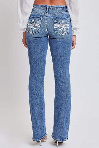 Premium Heavy Stitch Mid-Rise Bootcut Jeans