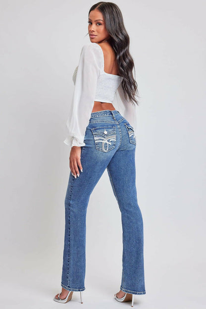 Premium Heavy Stitch Mid-Rise Bootcut Jeans
