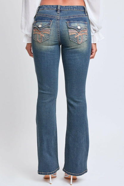Premium Heavy Stitch Mid-Rise Bootcut Jeans