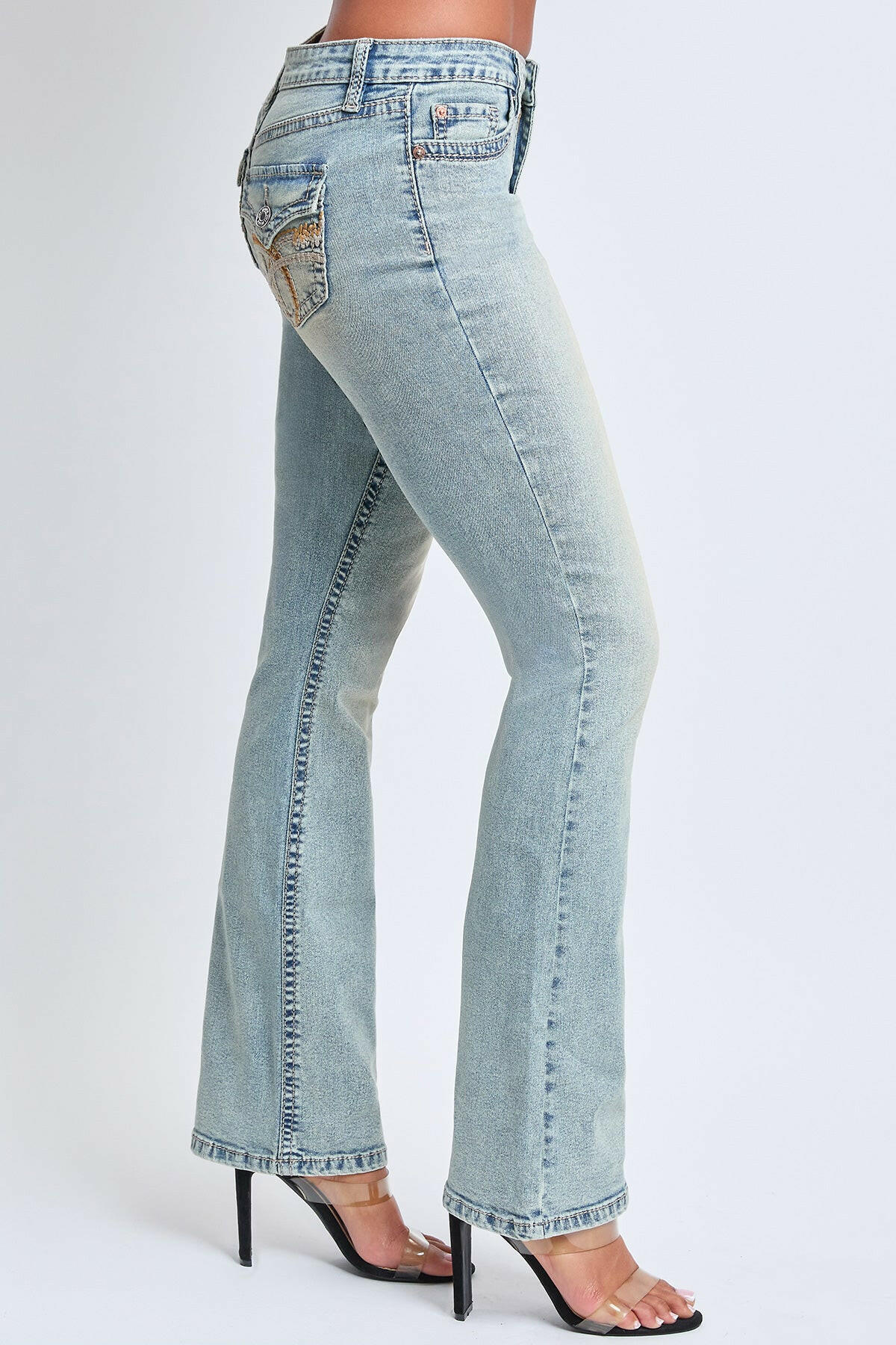 Premium Heavy Stitch Mid-Rise Bootcut Jeans