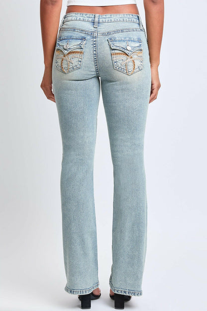 Premium Heavy Stitch Mid-Rise Bootcut Jeans
