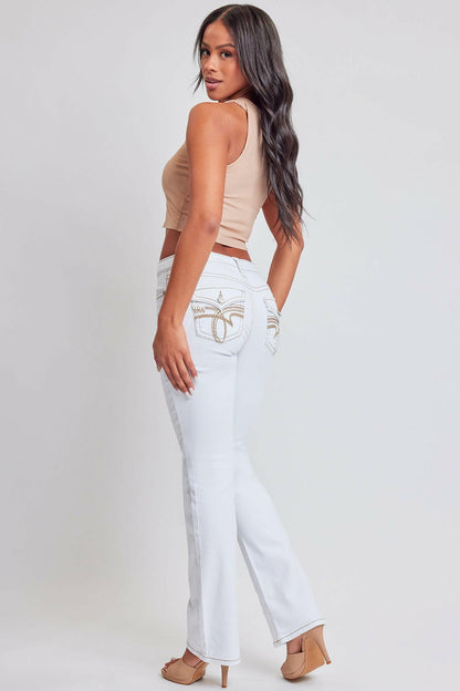Premium Heavy Stitch Mid-Rise Bootcut Jeans