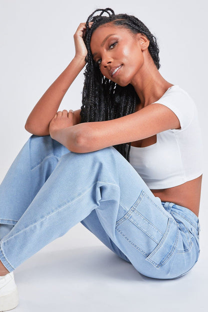 Low Rise Relaxed Cargo Jeans