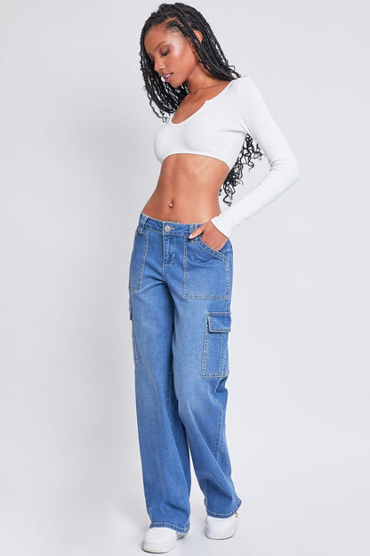 Low Rise Relaxed Cargo Jeans
