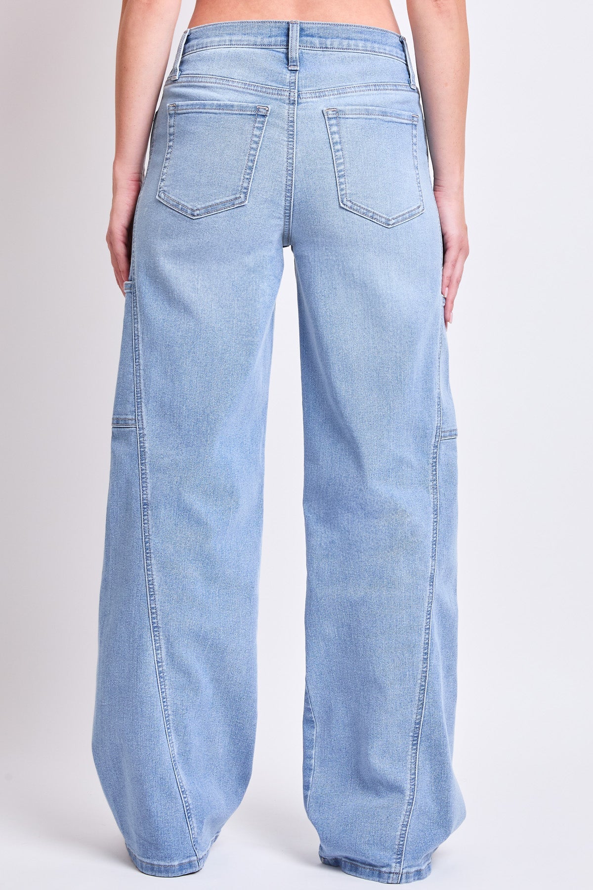 High Rise Wide Leg Cargo Jeans
