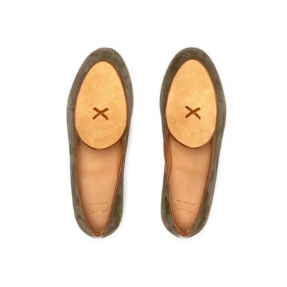 Men's Olive Textured Tan Milano Loafer