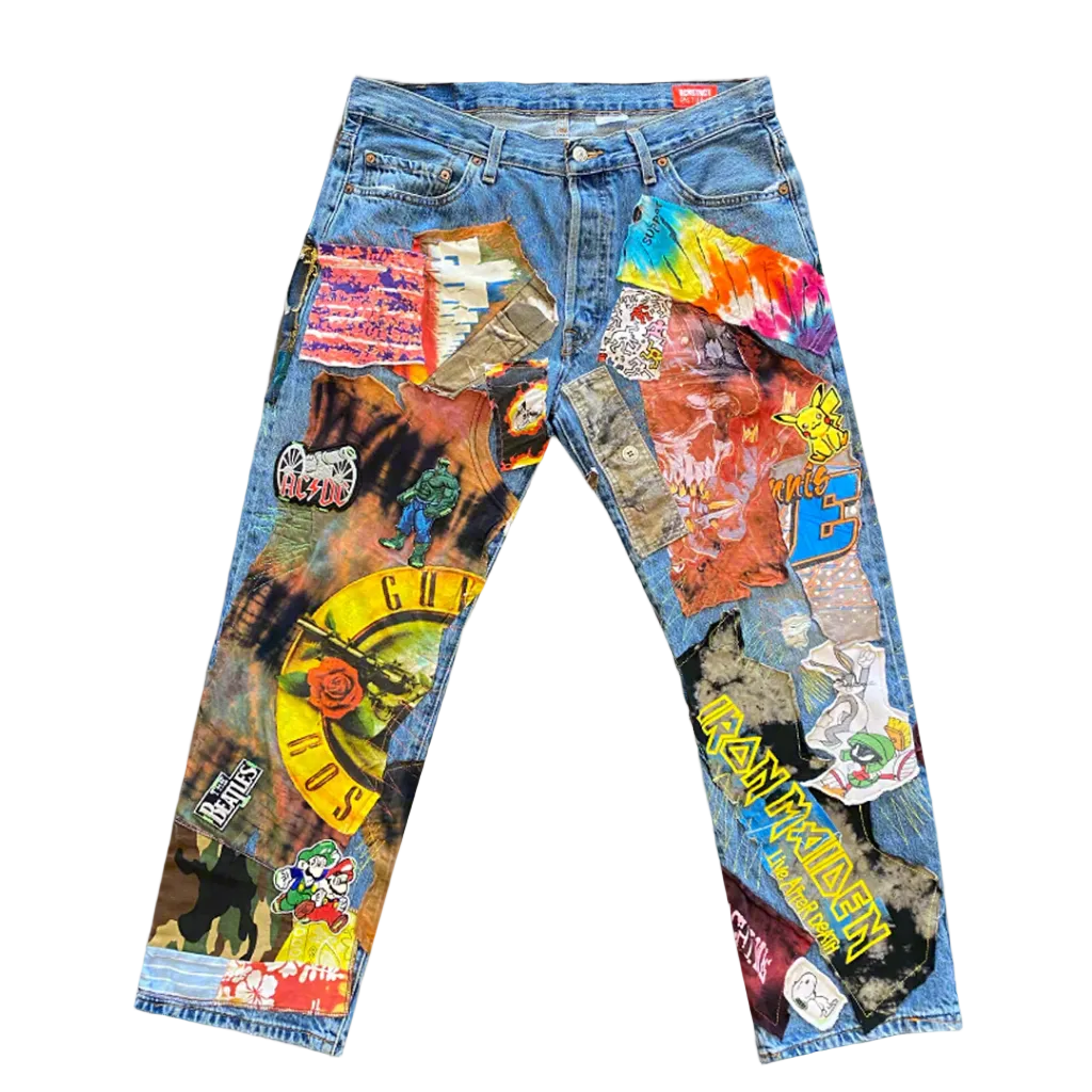 Multi Color Patchwork Pant