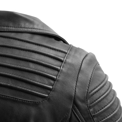 Queens Leather Jacket | Black