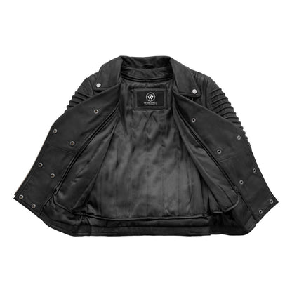 Queens Leather Jacket | Black