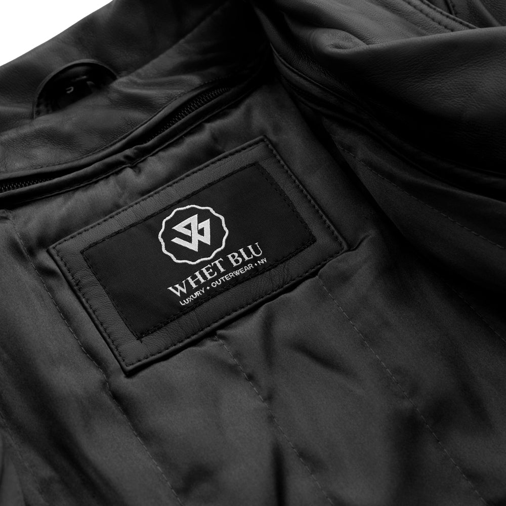 Queens Leather Jacket | Black