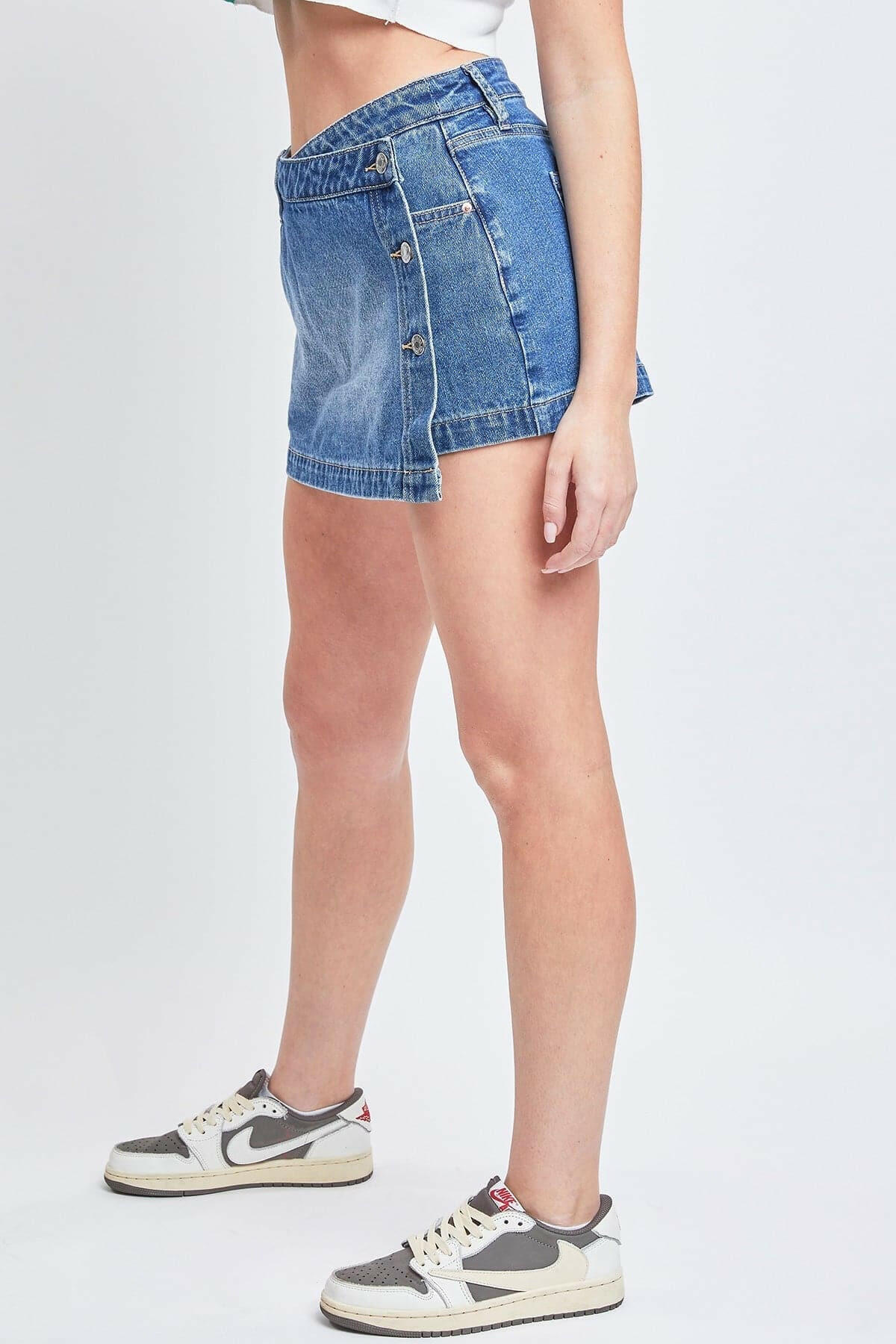 Denim Wrap Skort