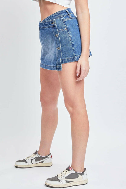 Denim Wrap Skort