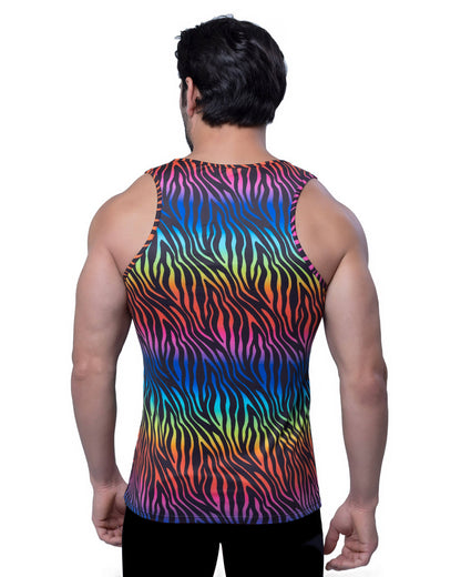 Pride Rainbow Tiger Tank Top