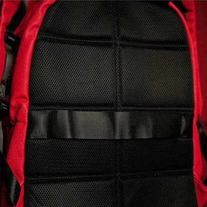 Leather Luxury Carry-On Backpack | Red