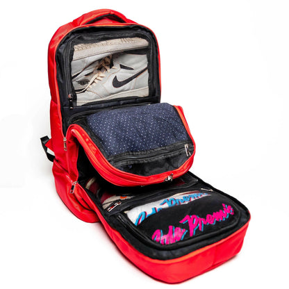 Red Polyester Carry-On Bag