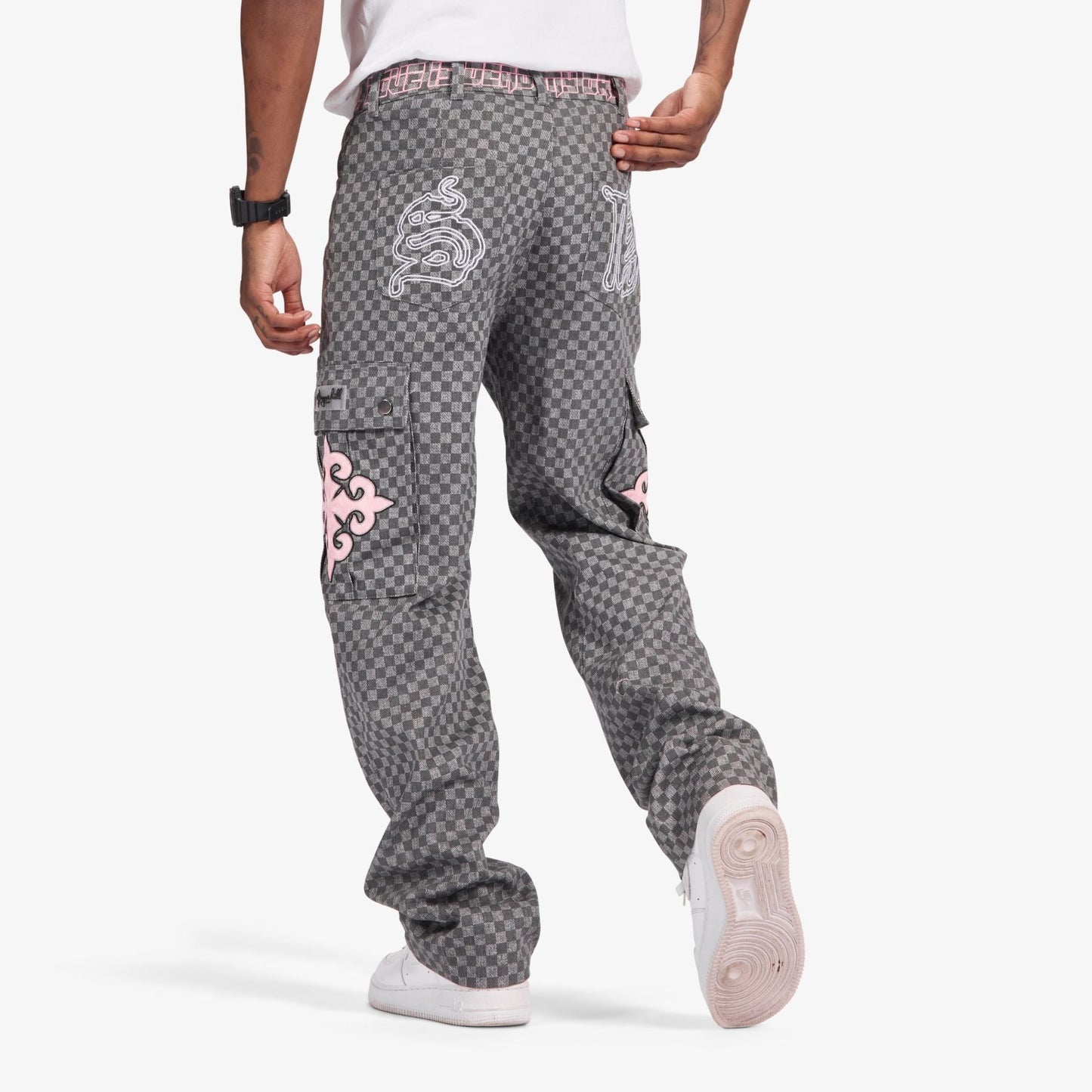 Darling Cargo Pants | Grey Grid