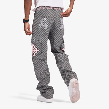 Darling Cargo Pants | Grey Grid