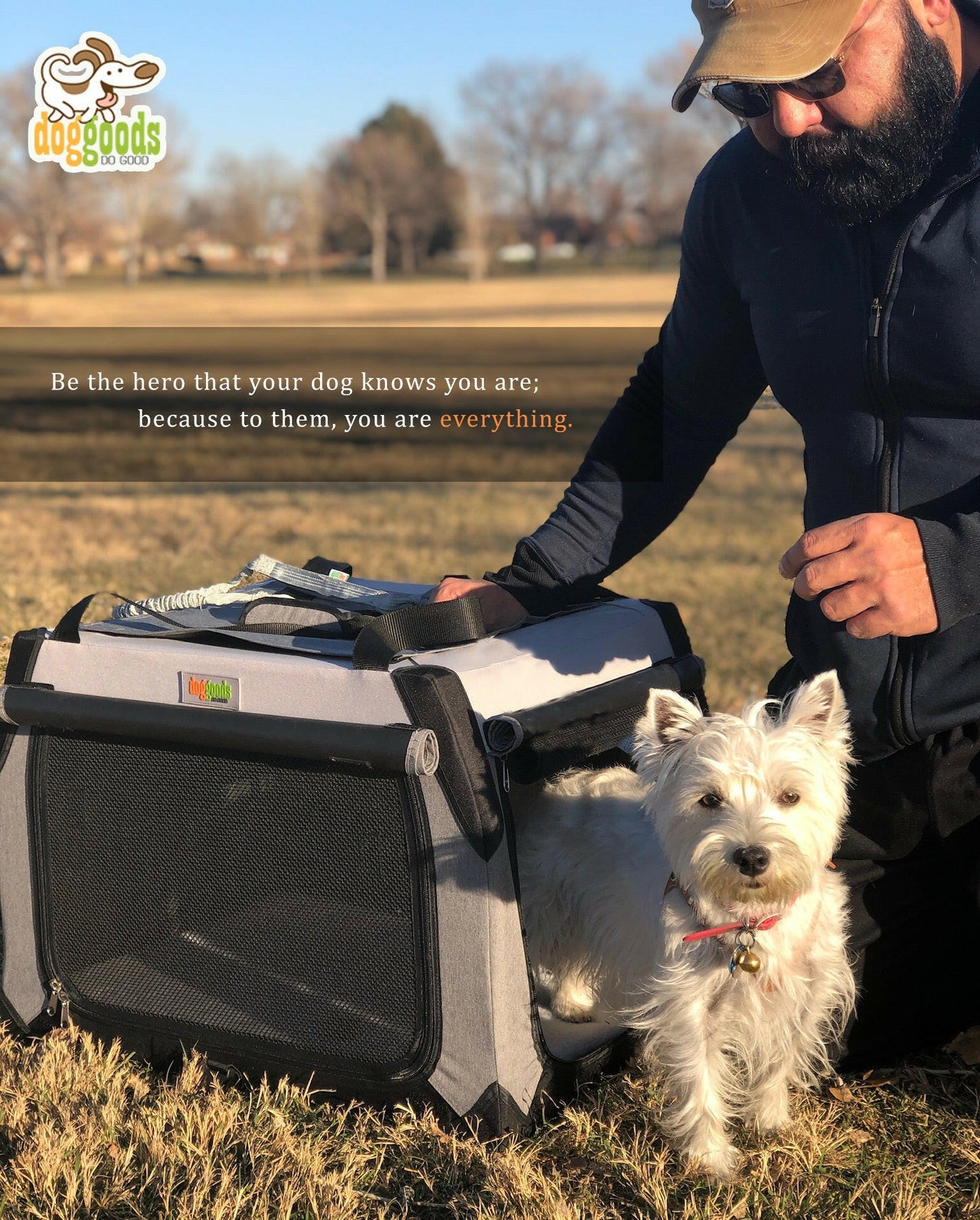The Foldable Travel Dog Crate