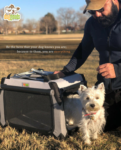 The Foldable Travel Dog Crate