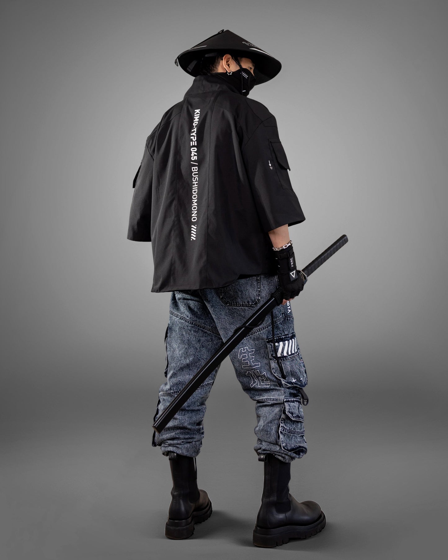 Kimo-Type 045 Black Lightweight Kimono