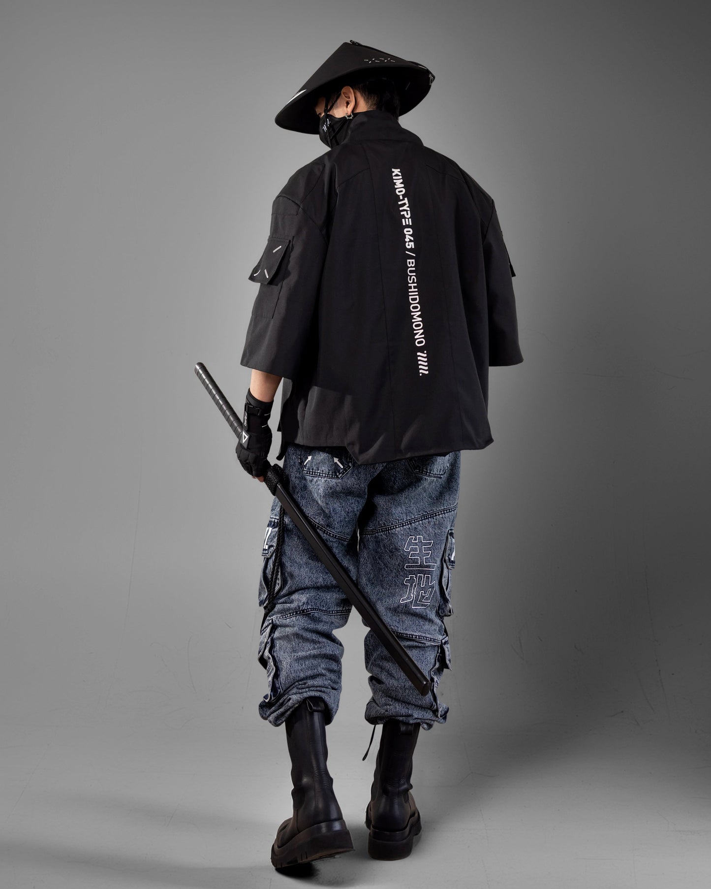 Kimo-Type 045 Black Lightweight Kimono