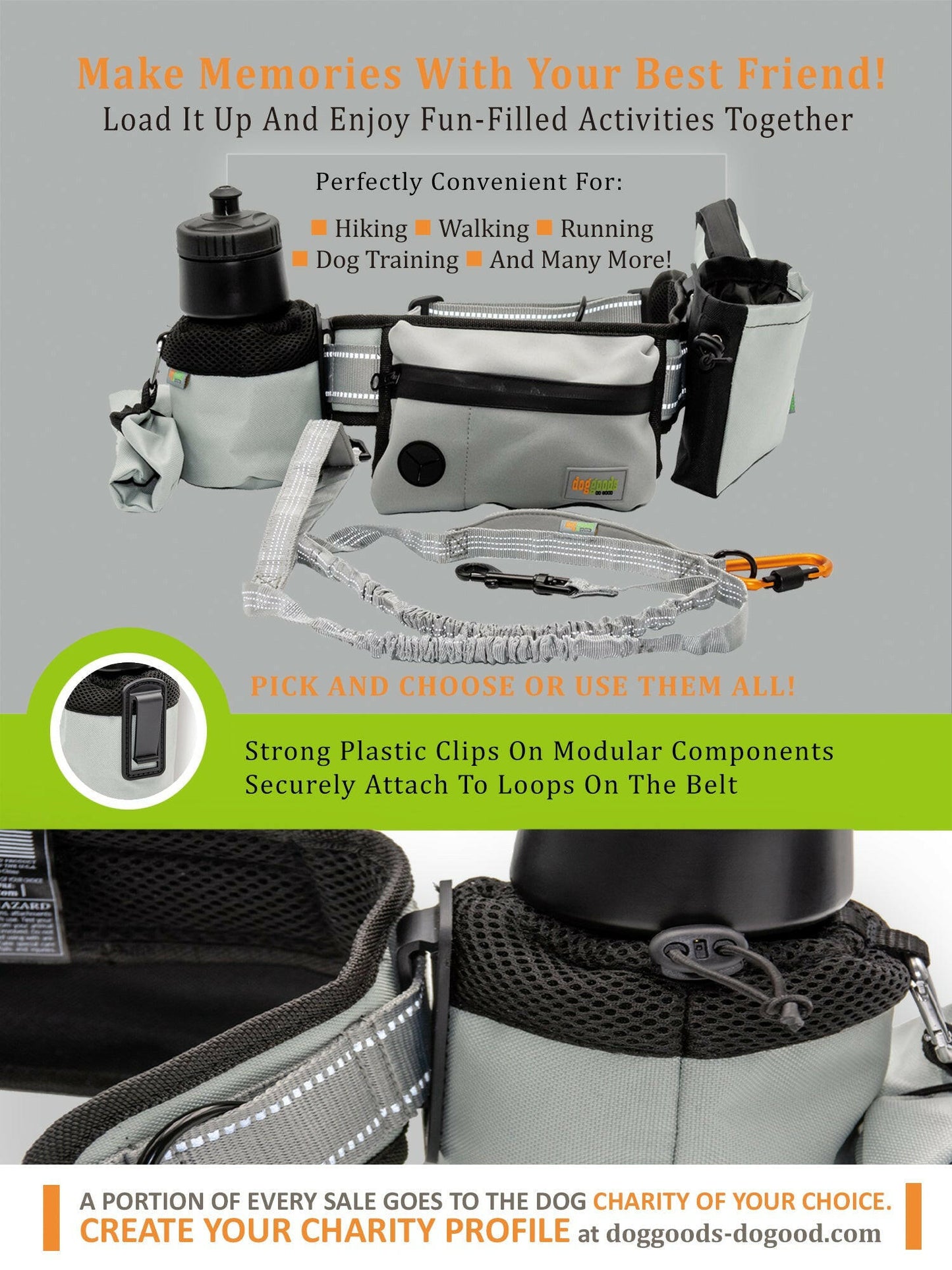 Dog Leash Fanny Pack (The Everything Leash)