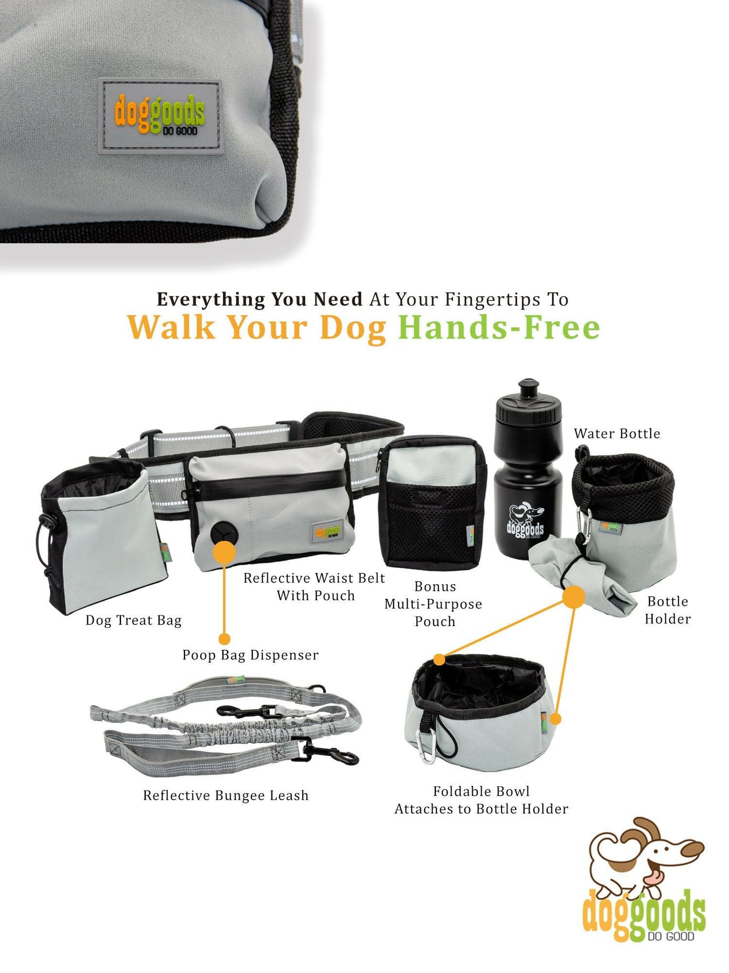 Dog Leash Fanny Pack (The Everything Leash)