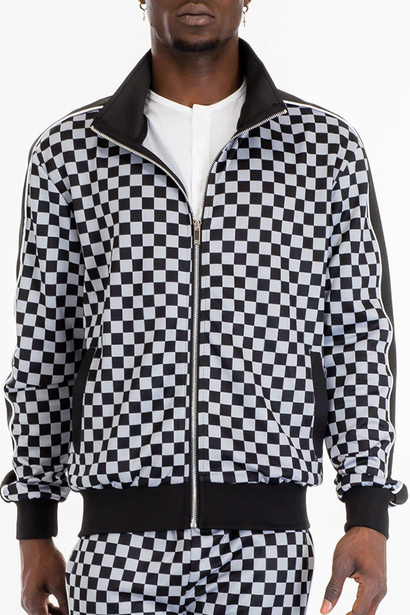 Mastermind Checkered Track Jacket