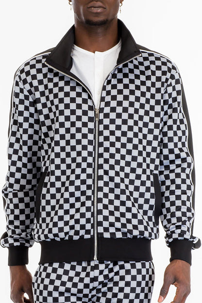 Mastermind Checkered Track Jacket
