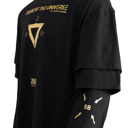 V3-S Black Gold Long Triple Sleeve T