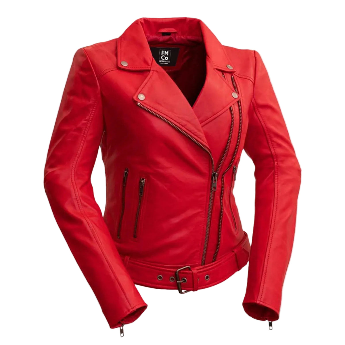 Adeline Women's Lambskin Asymmetrical Jacket
