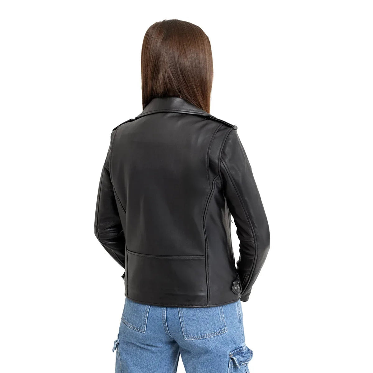 Sophia Women's Lambskin Leather Biker Jacket
