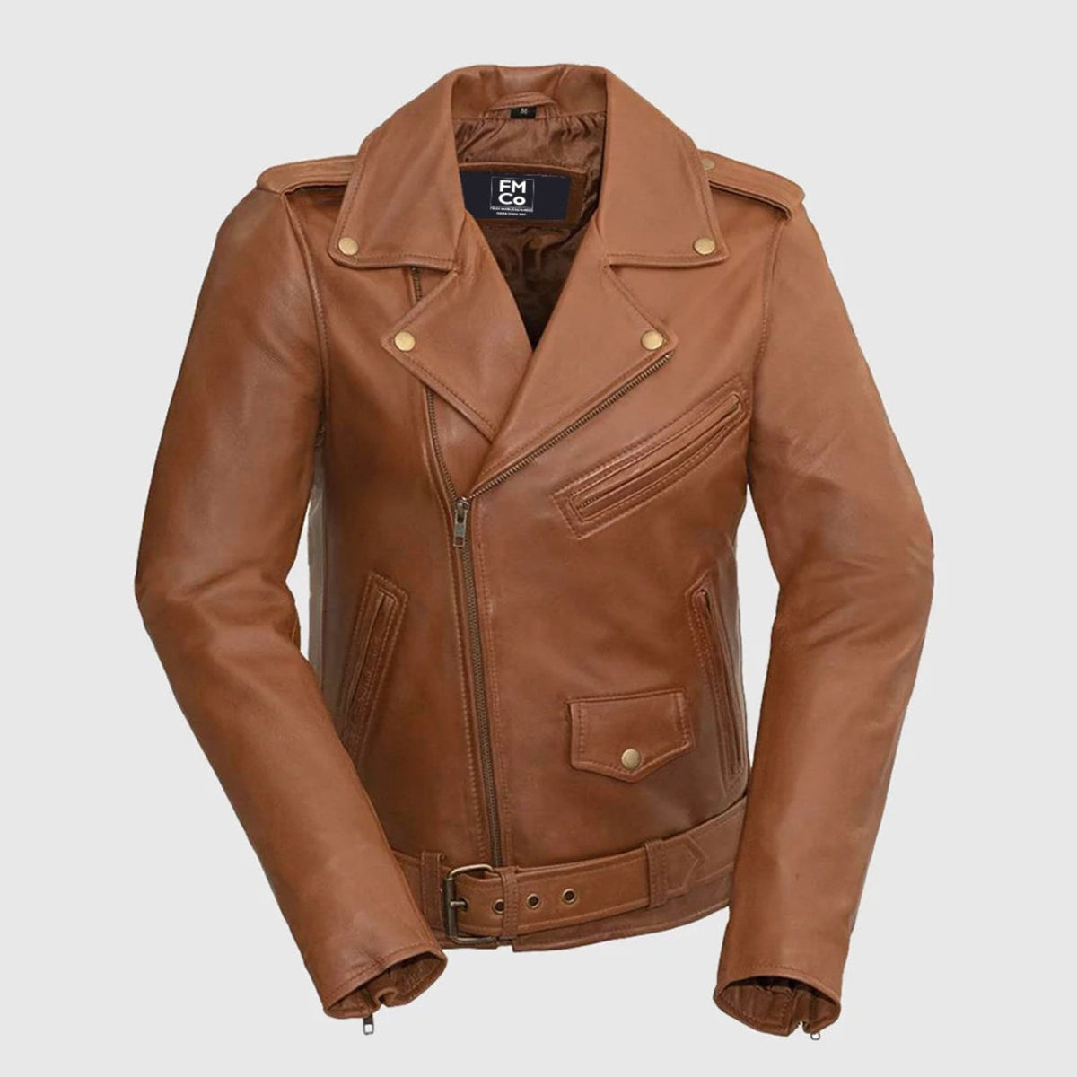 Sophia Women's Lambskin Leather Biker Jacket