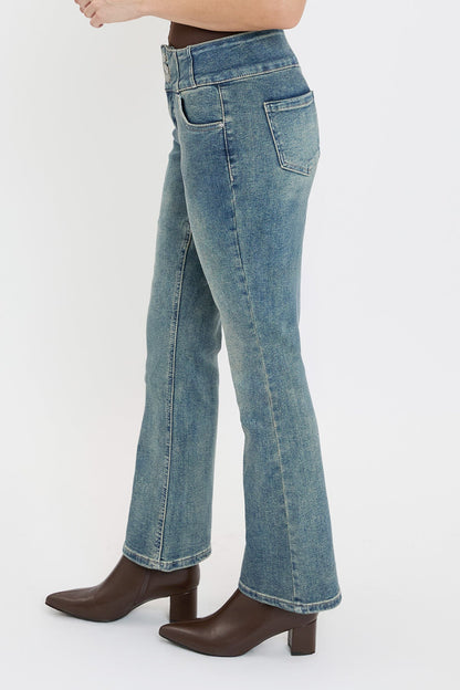 3-Button Bootcut Jeans