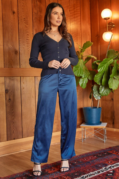 Satin Comfort Stretch Office Pants
