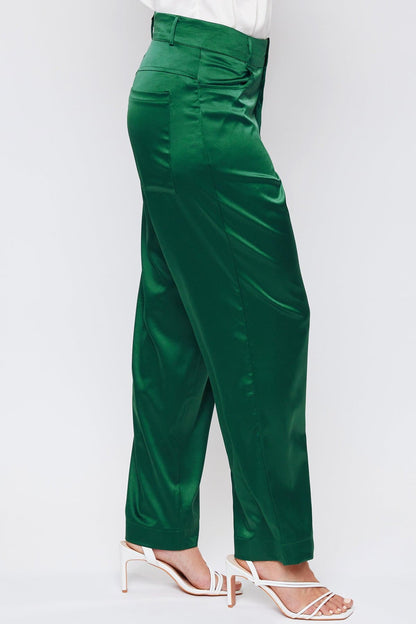 Satin Comfort Stretch Office Pants