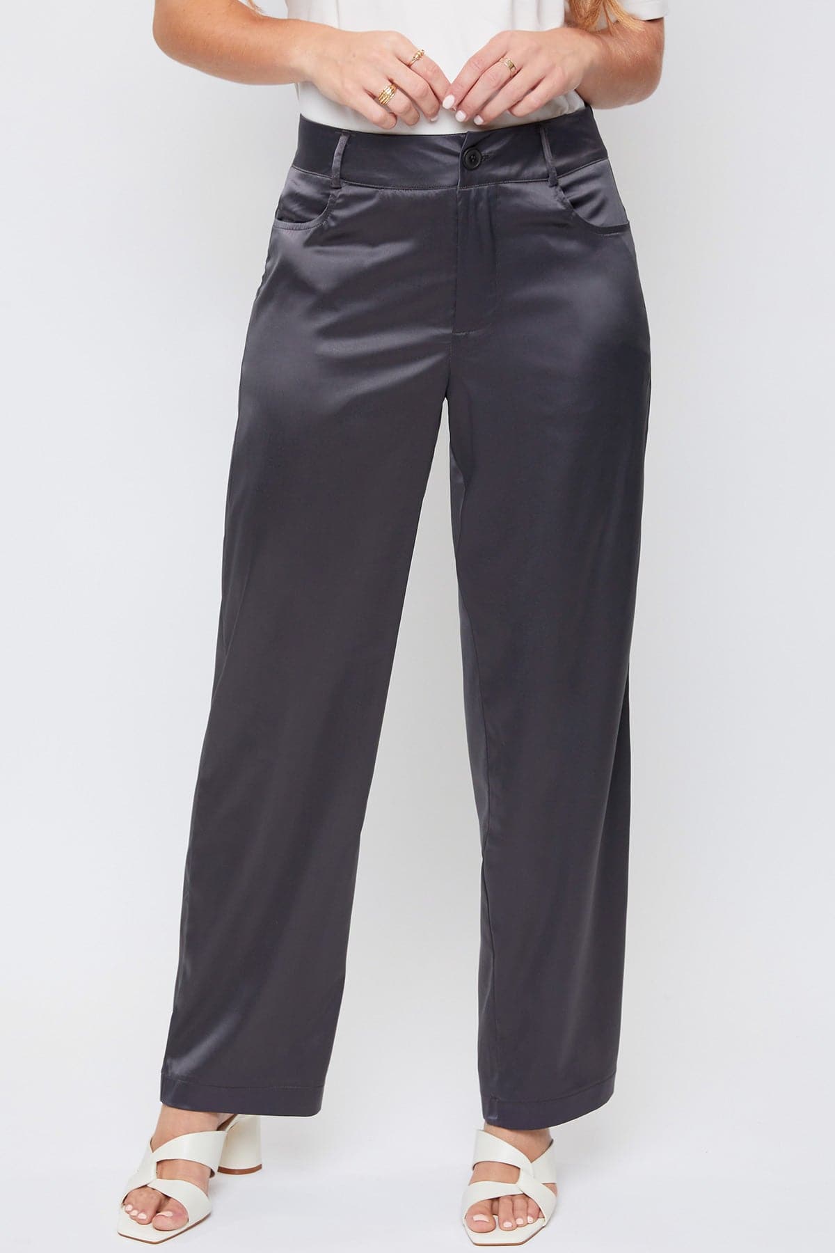 Satin Comfort Stretch Office Pants