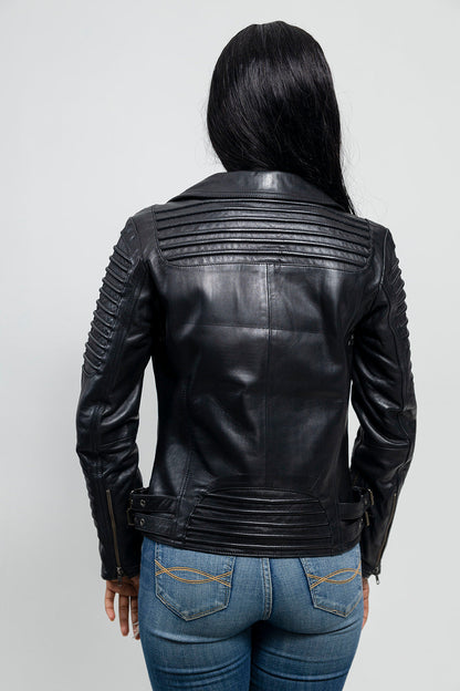 Queens Leather Jacket | Black