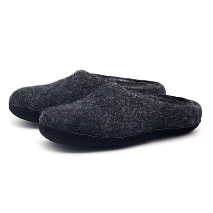 Astoria Noir Wool House Slippers