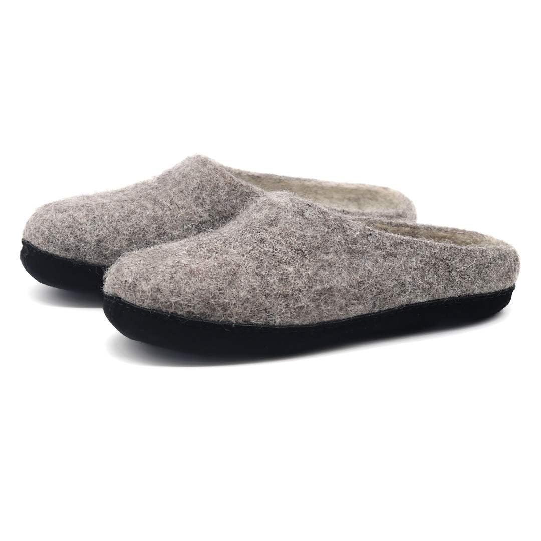 Astoria Noir Wool House Slippers