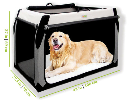 The Foldable Travel Dog Crate