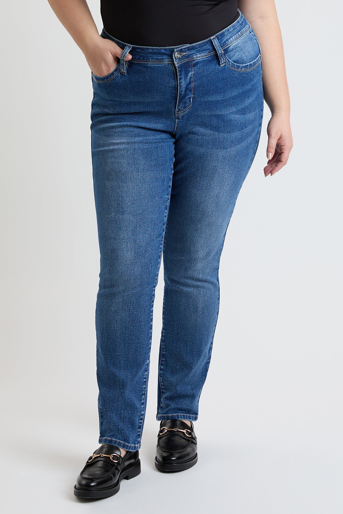 Rise Curve Confidence WannaBettaButt Straight  Jeans