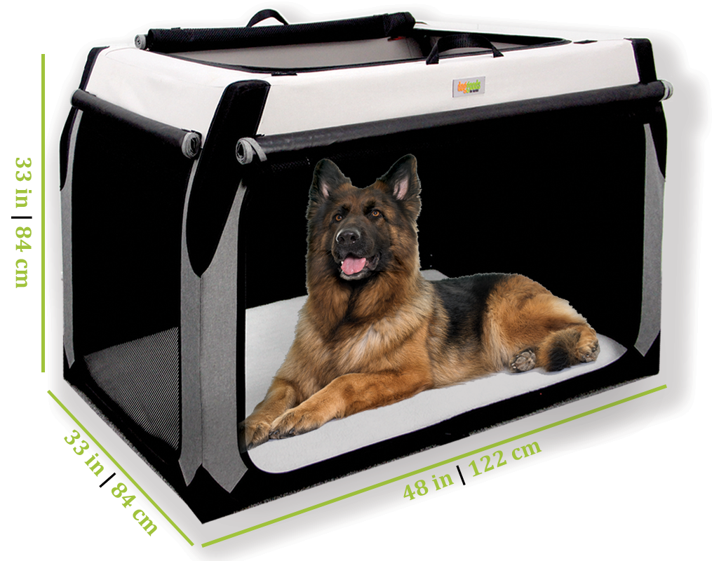 The Foldable Travel Dog Crate