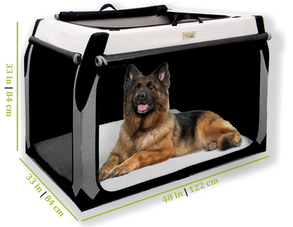 The Foldable Travel Dog Crate