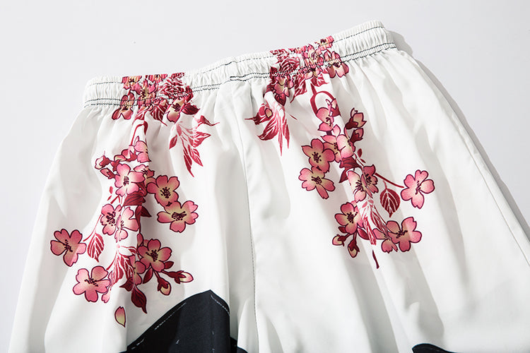 Pink Flowers Lightweight Pants