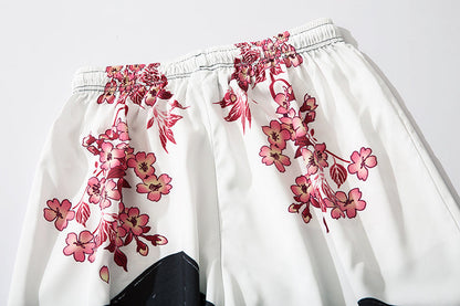 Pink Flowers Lightweight Pants